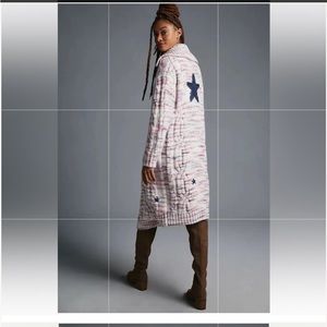 BNWT Anthropologie Pilcro star granny cardigan sweater- size S